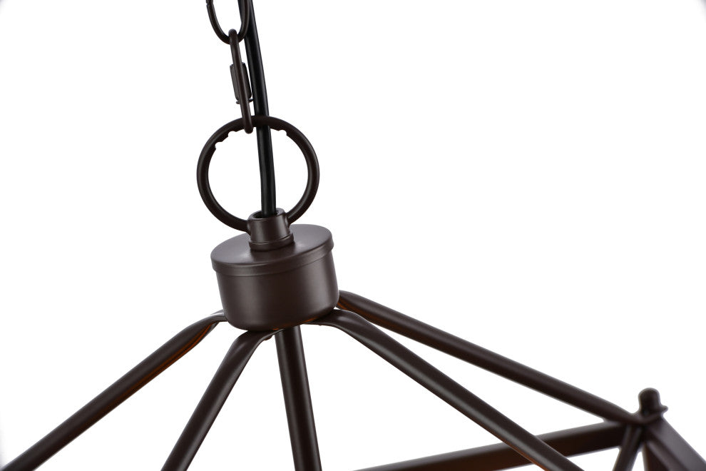 Lazzur Touques 8 Light 16" Matte Oil Rubbed Bronze Pendant