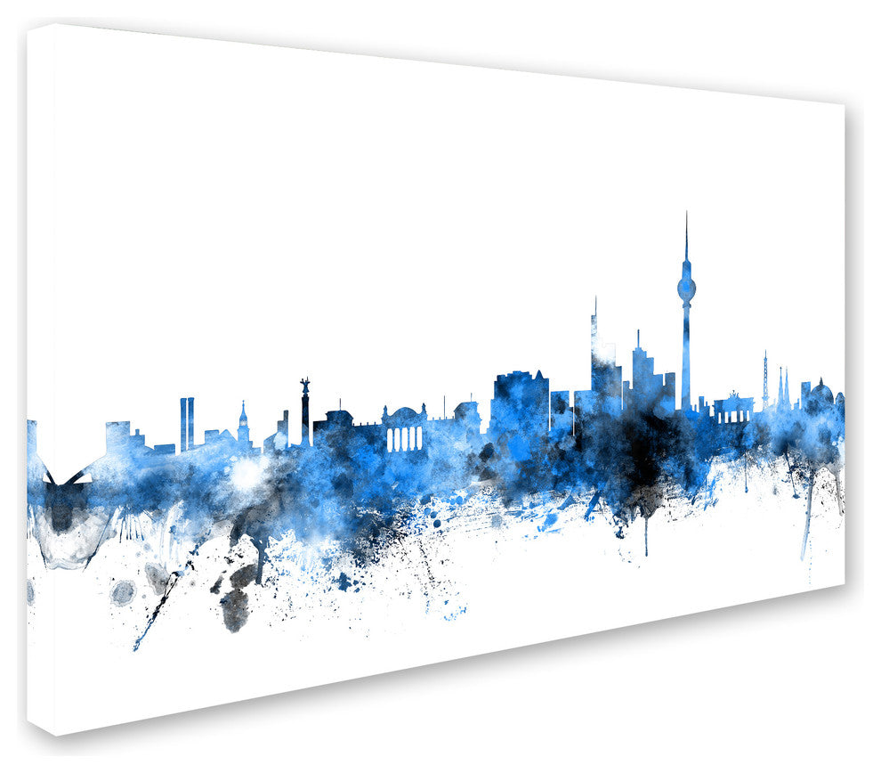 "Berlin, Germany Skyline" Canvas Art by Michael Tompsett