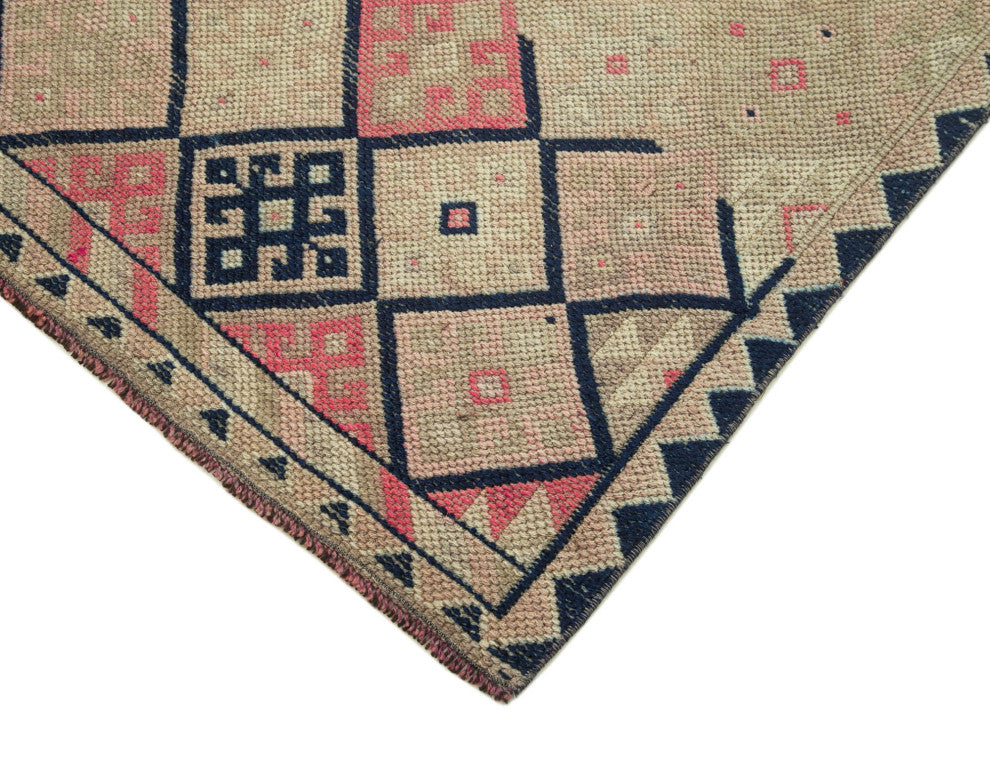 Rug N Carpet - Handmade Anatolian 2' 9" x 12' 4" Antique Runner Rug