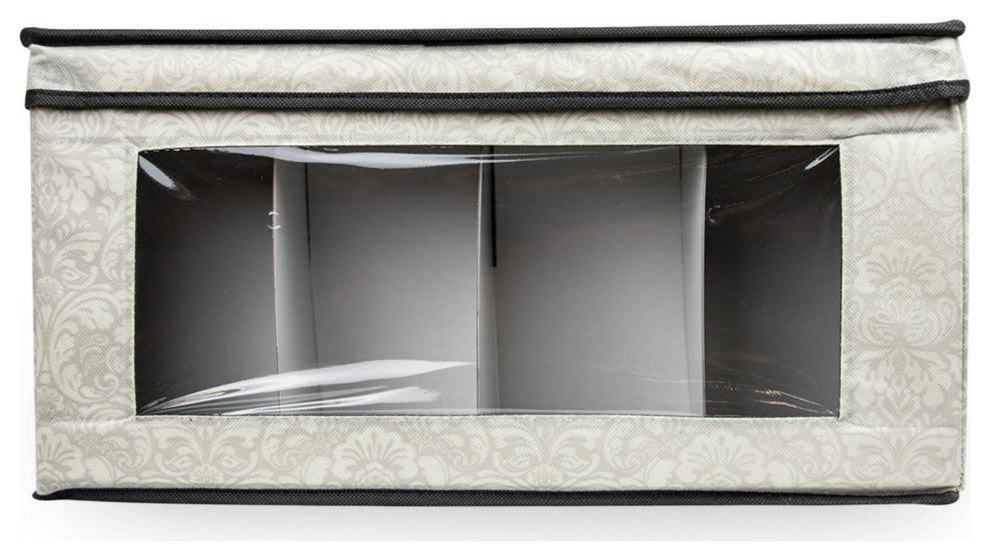 Dish Storage Red Wine Damask