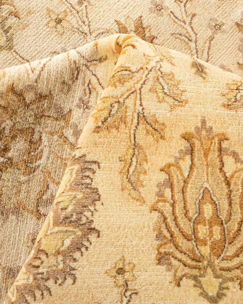 Bhilwara, One-of-a-Kind Hand-Knotted Area Rug Ivory, 9'2"x12'4"