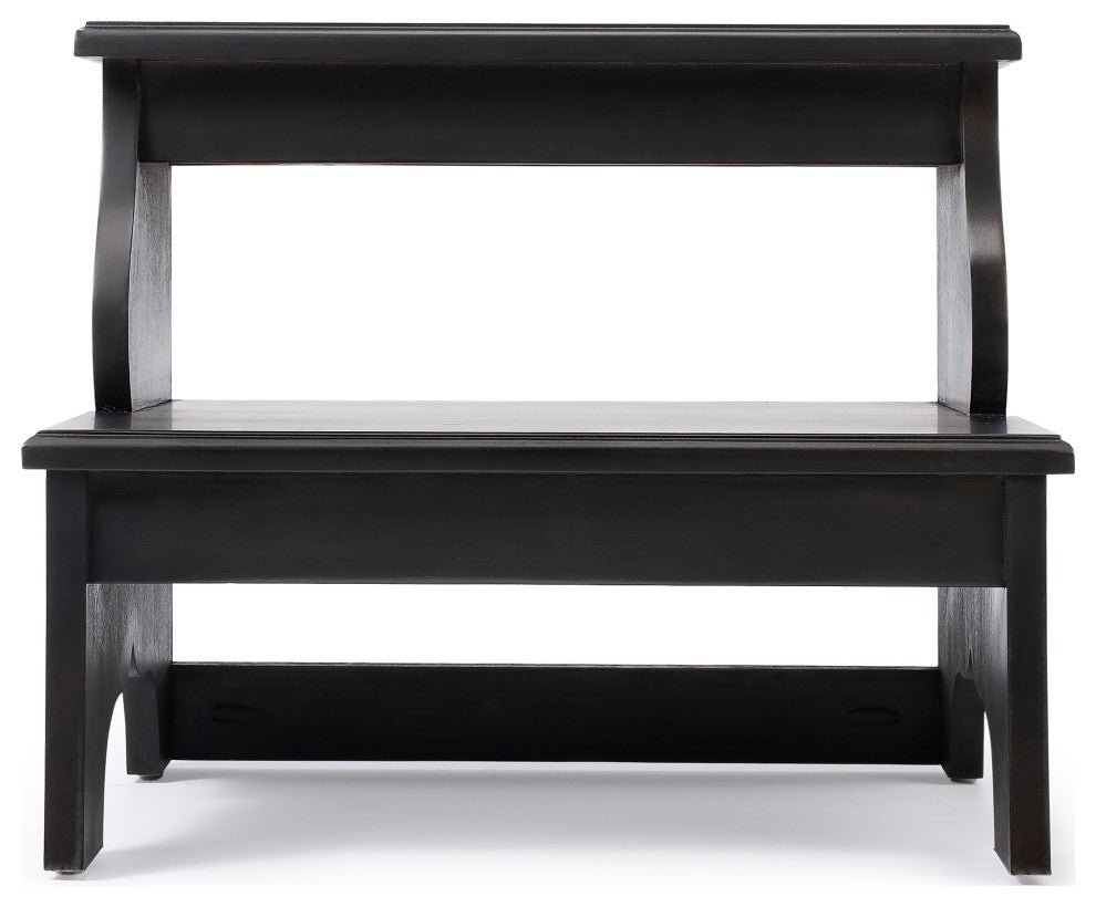 Butler Melrose Praline Step Stool, Black