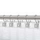 Utopia Alley Shower Hooks - Double Shower Curtain Rings for Bathroom, Brushed Nickel