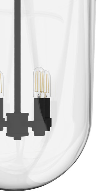 Hunter 14" Sacha Natural Iron 4-Light Pendant Ceiling Light Fixture