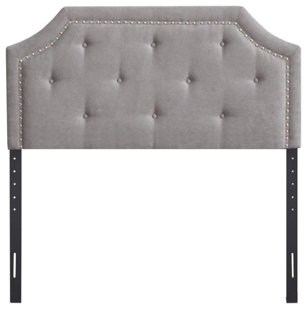 Franklin 61.02" W Gray Queen Expandable Width Headboard