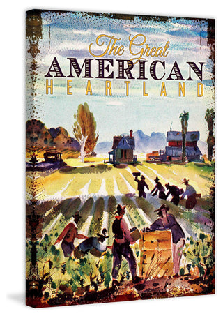 "Farm Veggies" Painting Print on Canvas