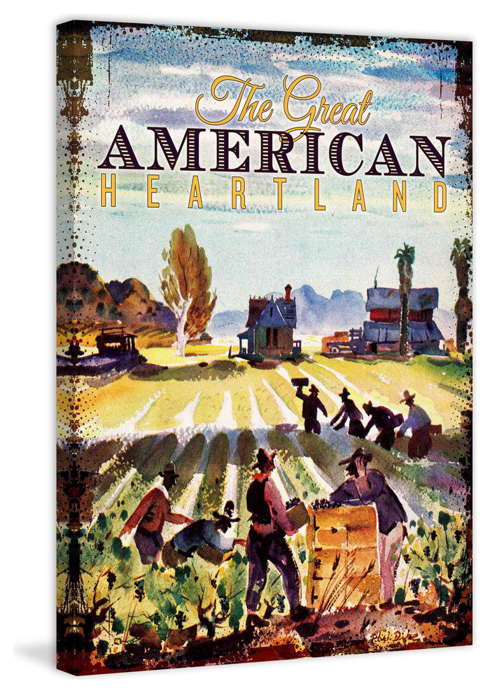 "Farm Veggies" Painting Print on Canvas