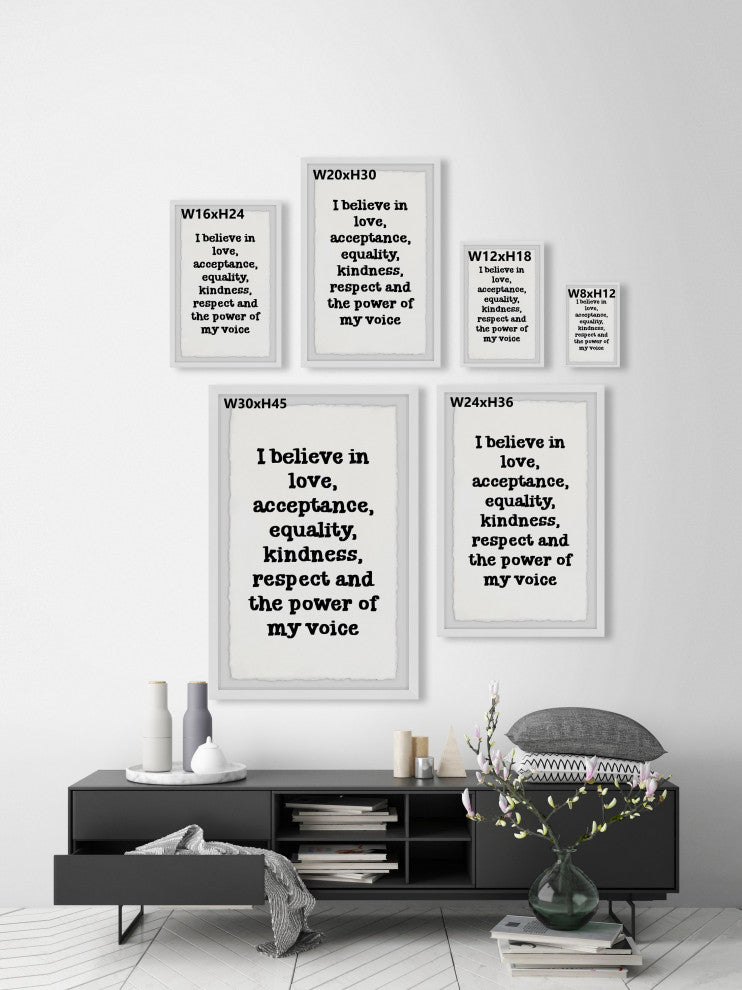 "Power of My Voice" Framed Painting Print, 8x12