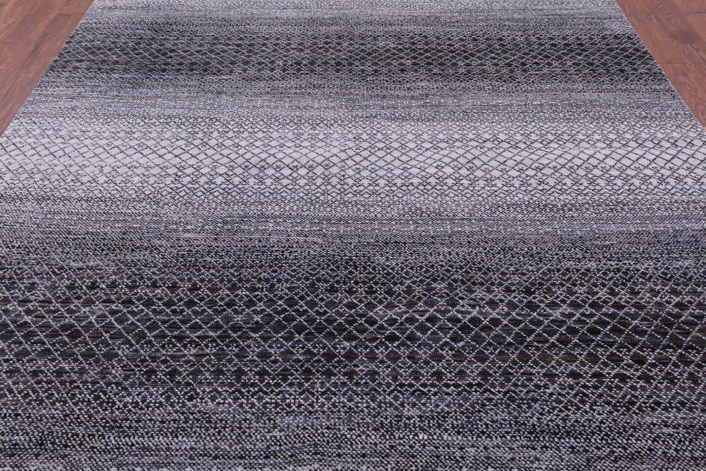 8' 0" X 10' 0" Savannah Grass Handmade Wool Rug - Q13257