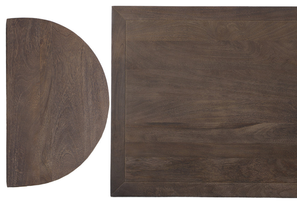 Benzara UPT-271297 Metal Nesting Coffee Table - 3 pcs set, Dark Brown, Gold