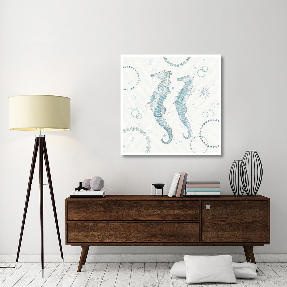 "Coastal Splash III" Digital Paper Print by Katie Pertiet, 42"x42"