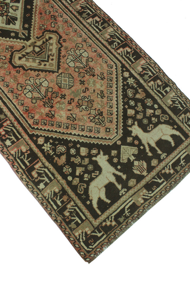 Fine Vintage Distressed Stella Rust Rug