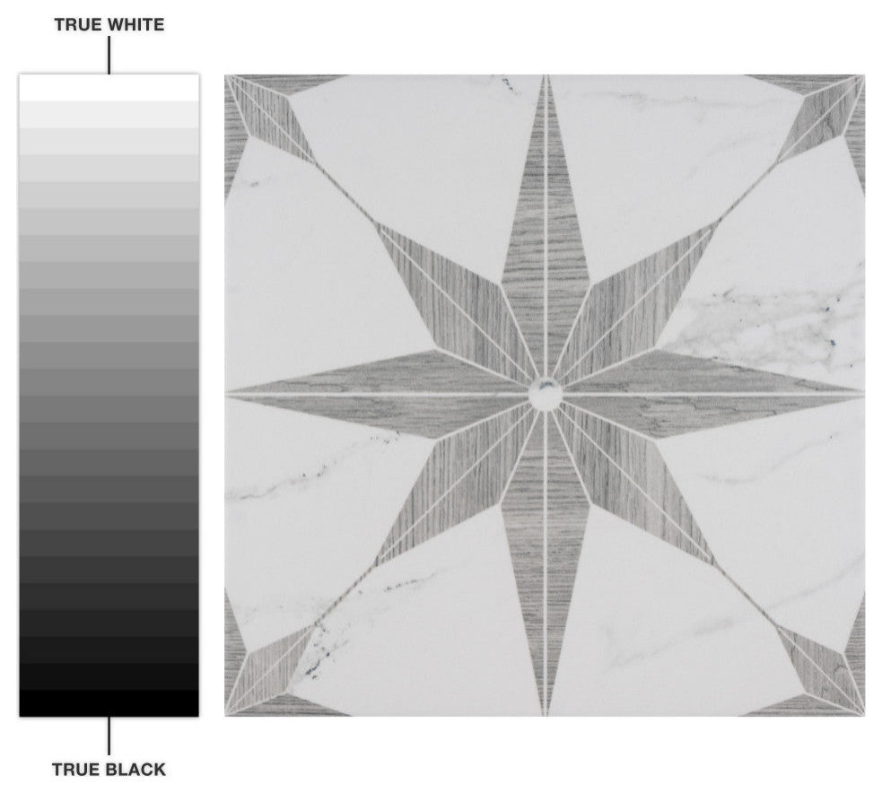Llama Stella Loire Silver Smoke Porcelain Floor and Wall Tile Sample
