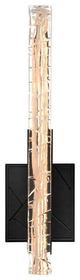 Valira Integrated LED Wall Light, Black, 5"