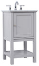 Matilda 19" Single Bathroom Vanity Set, Gray
