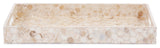 Howard Elliott Capiz Shell Rectangular Wood Tray
