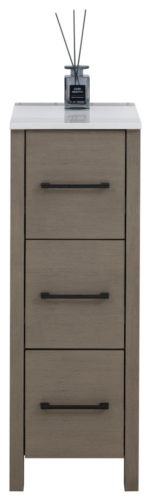 Vanity Art Freestanding Bathroom Storage Cabinet with Ceramic Top
