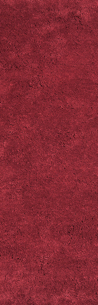 KAS Bliss 1564 Red Shag Area Rug, 8' x 11'