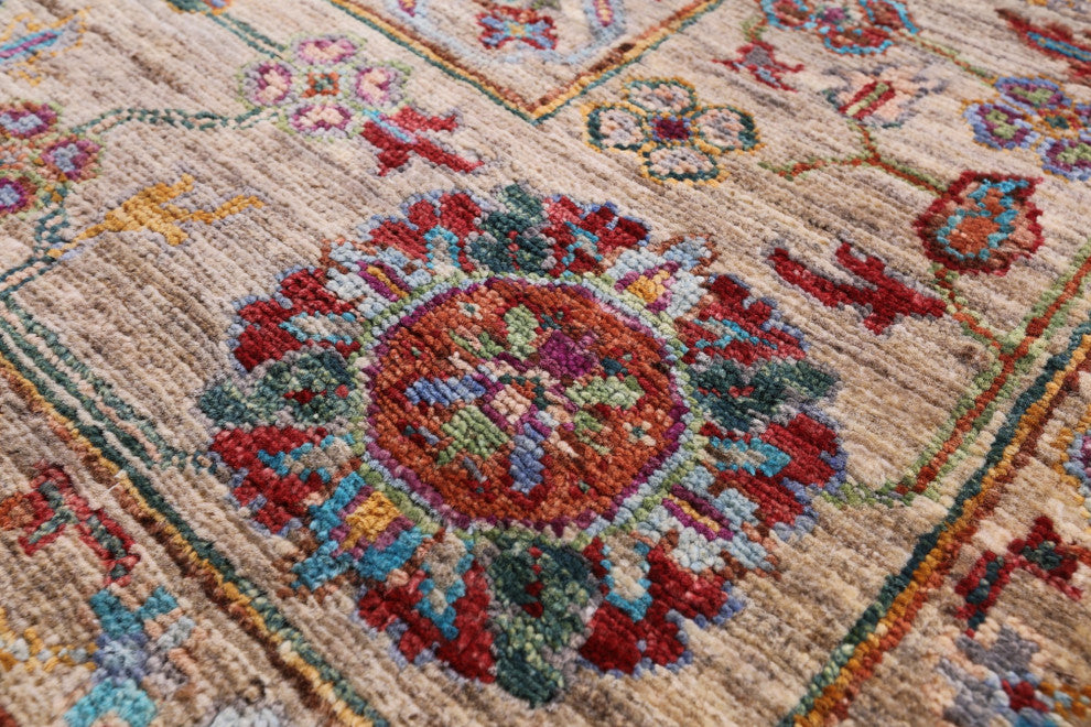 5' 7" X 8' 1" Persian Tabriz Hand Knotted Wool Rug Q10581