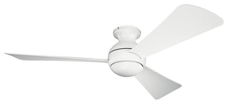 Sola 1 Light 54" Indoor Ceiling Fan, Matte White
