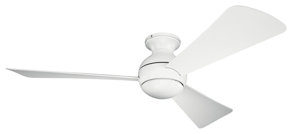 Sola 1 Light 54" Indoor Ceiling Fan, Matte White