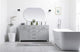 60" Double Bathroom Vanity, Grey