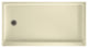 Swan 60x32x4 Solid Surface Shower Base, Left Drain, Bone
