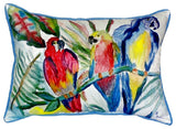 Parrot Family Extra Large Zippered Pillow 20x24