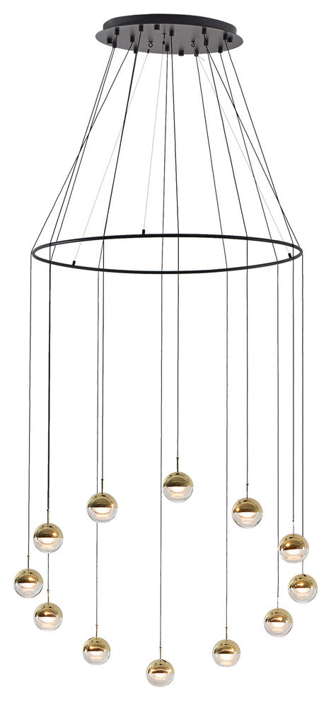 Dora Pendant 12 With Ring, Brass