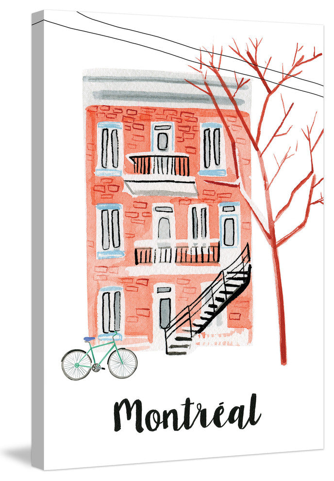 "Montreal Apartment" Painting Print on Wrapped Canvas