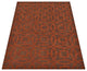 HAND TUFTED WOOL ECO-FRIENDLY AREA RUGS - Rectangle,Brown Orange,Geometric