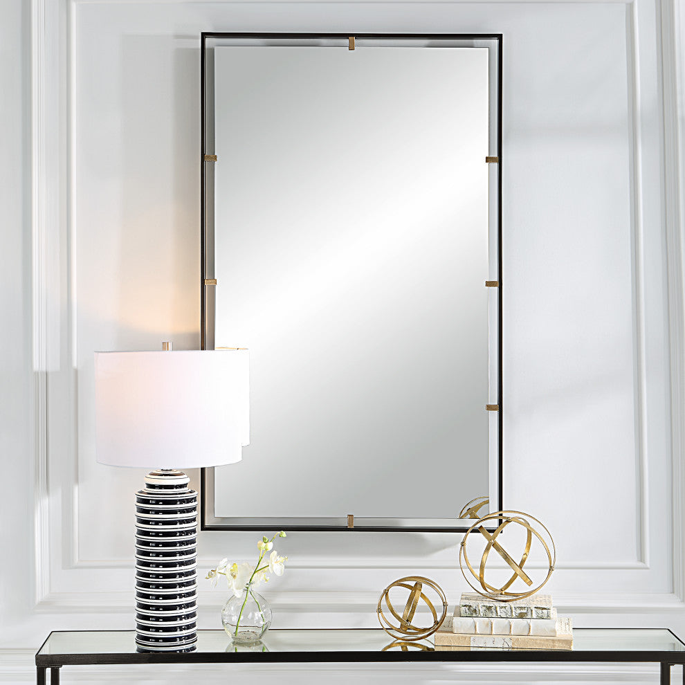 Uttermost UT-9845 Mirror from the Egon collection, Aged Bronze