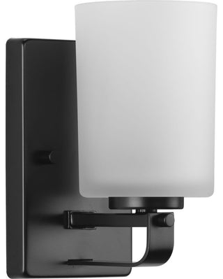 League Collection 1-Light Modern Farmhouse Vanity Light, Matte Black
