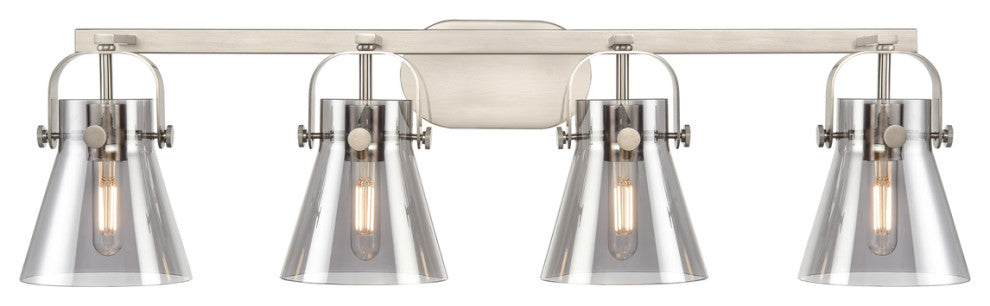 Pilaster Ii Cone 4 37" Bath Vanity-Light Satin Nickel