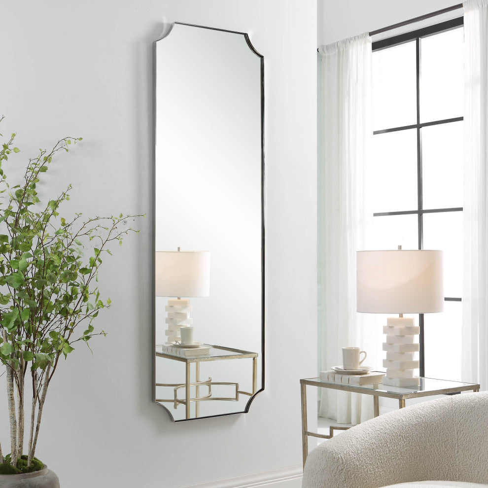 Uttermost 09893 Lennox Nickel Tall Mirror