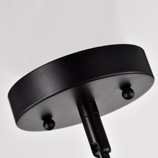 CHLOE Lighting CHRISTINE Transitional 1-Light Black/Burnished Brass Mini Pendant