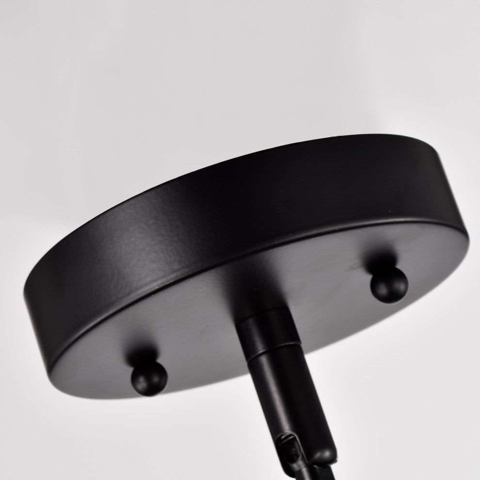 CHLOE Lighting CHRISTINE Transitional 1-Light Black/Burnished Brass Mini Pendant