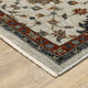 Augustus Persian Medallions Ivory/ Multi Indoor Area Rug, Ivory, 6'7"x9'6"