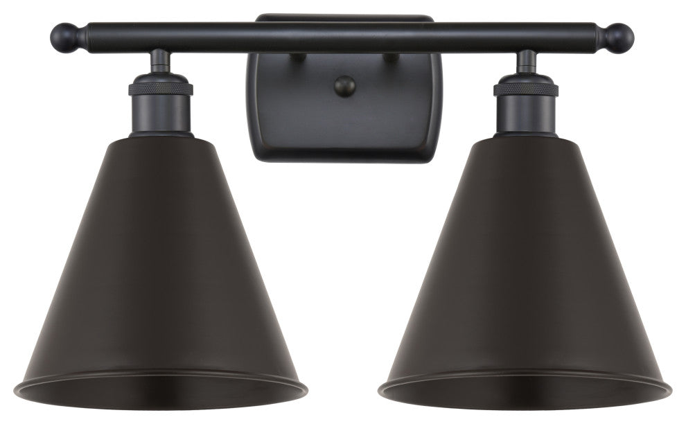 Ballston Cone Bath Vanity Light, Matte Black, Matte Black