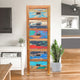 Chest with 6 Vertical Drawers Made From Recycled Teak Wood Boats
