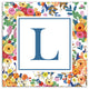 Wildflower Monogram - L 12x12 Canvas Wall Art