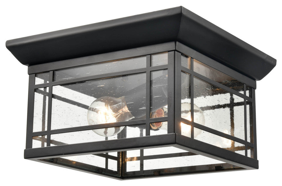 1 Light 6.5 in. Powder Coat Black Outdoor