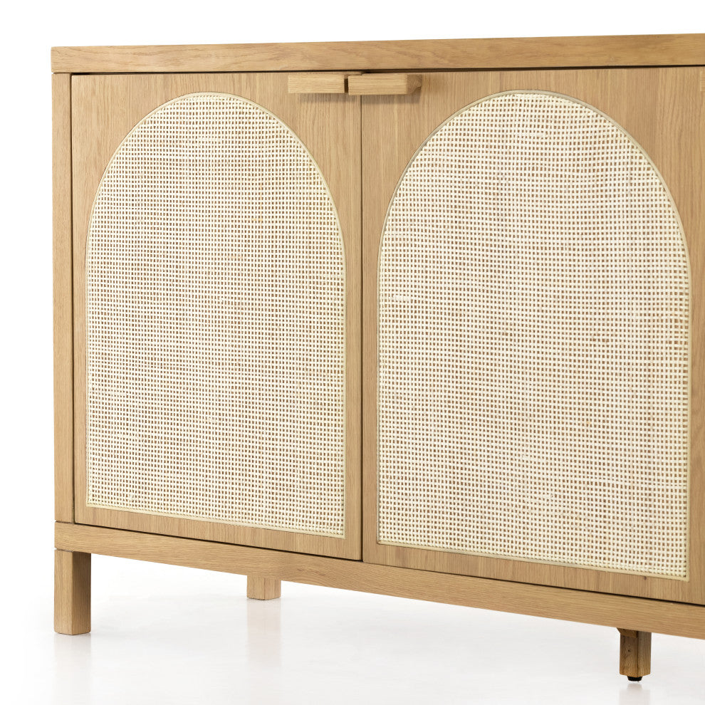 Allegra Sideboard-Honey Oak Veneer