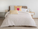 Love Is Sweet Decorative Throw Pillow, Soft Lemon, 18"x18"