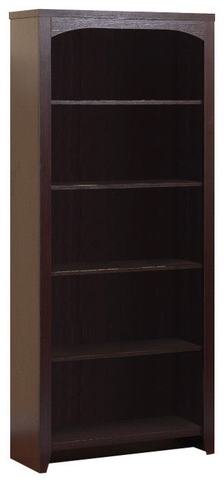 Contemporary style 5-Tier Bookcase With 5 Open Shelves.