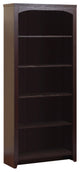 Contemporary style 5-Tier Bookcase With 5 Open Shelves.