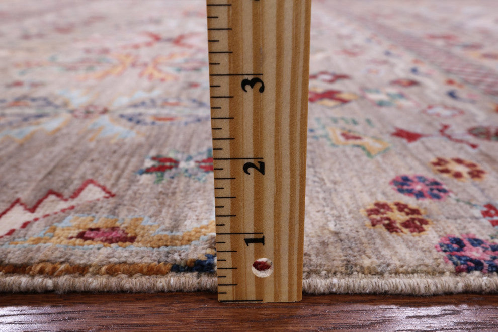 5' 2" X 6' 8" Super Kazak Khorjin Hand-Knotted Wool Rug Q8343