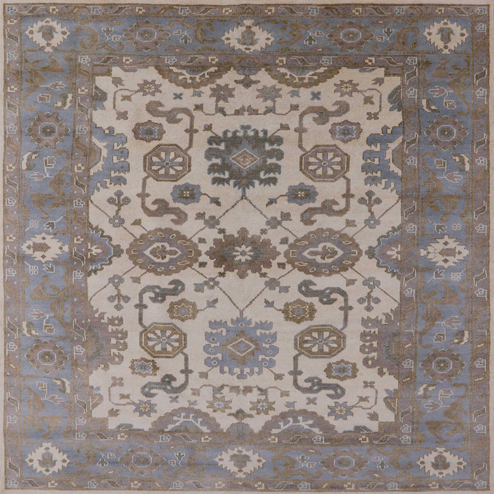 Ahgly Company Indoor Square Mid-Century Modern Area Rugs, 3' Square