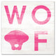 Designs Direct Creative Group Woof Distressed Pink 36x36 Canvas Wall Art