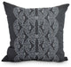 Dotted Focus 26" Black Geometric Print Decorative Throw Pillow